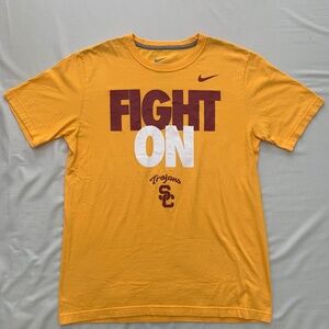 Nike USC Trojans Graphic T-Shirt (Gold, Mens M)
